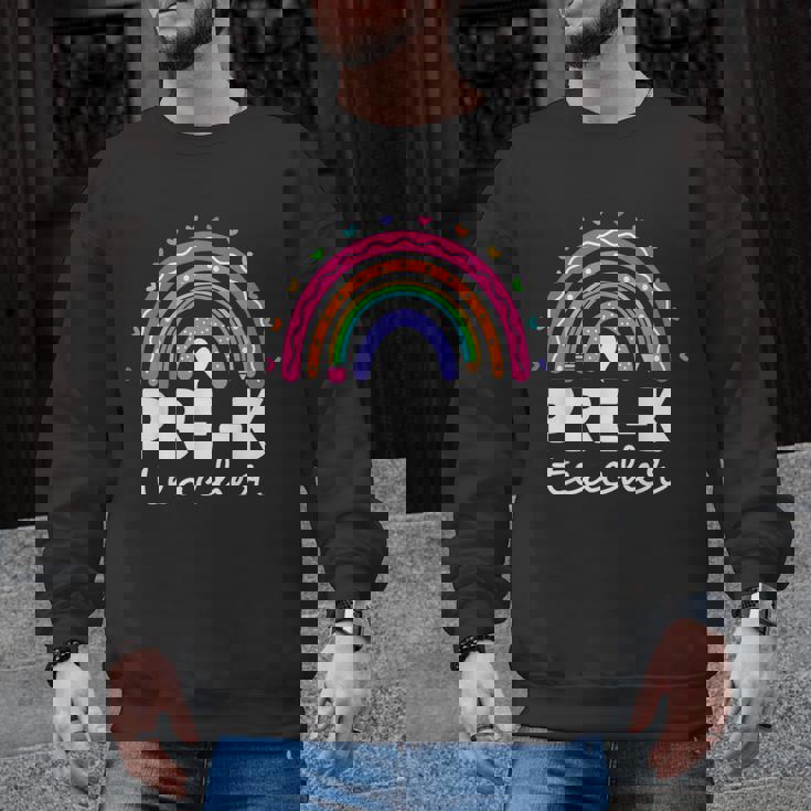 Pre-K Teacher Cute Pre Kindergarten For Teachers Rainbow For Men Women Kids Men Graphic Sweatshirt