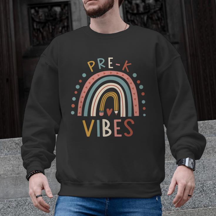 Pre K Vibes Back To School Student Teacher Men Graphic Sweatshirt