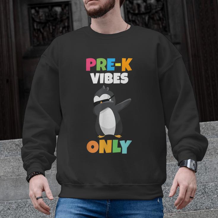 Pre-K Vibes Only Penguin Teachers Kids Back To School Men Graphic Sweatshirt