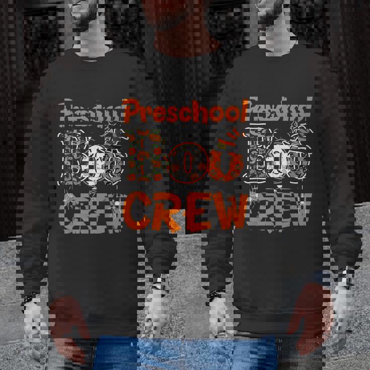 Preschool Boo Crew Halloween Teachers Students Costume Men Graphic Sweatshirt