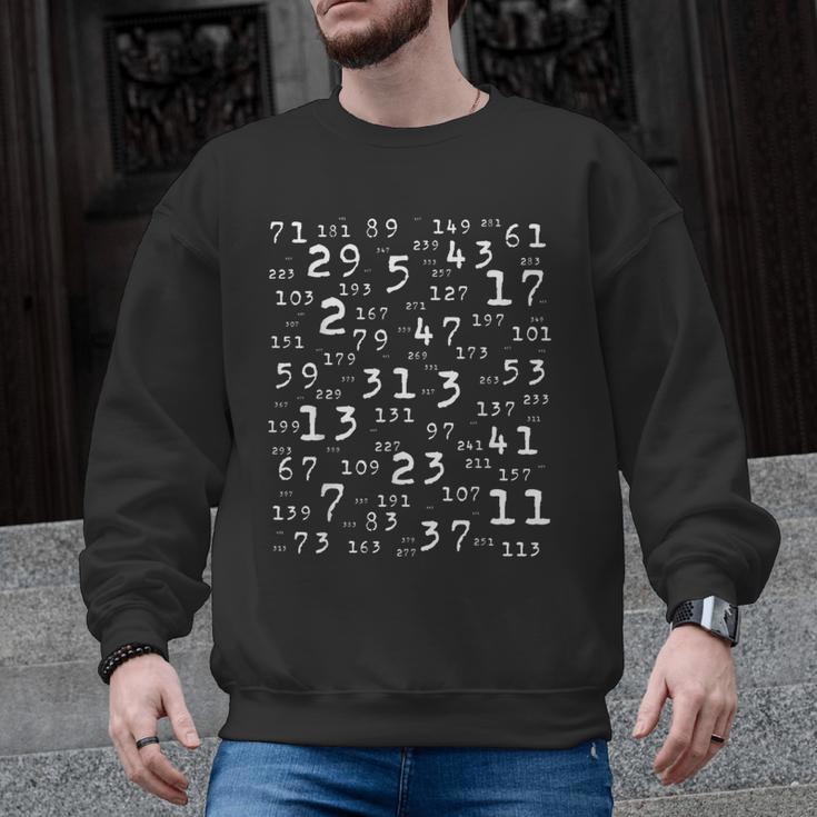 PrimNumbers Teacher Nerd Science Student Logic Math Men Graphic Sweatshirt