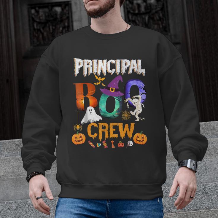 Principal Boo Crew Teacher Student Halloween Costume For Men Women Kids Men Graphic Sweatshirt