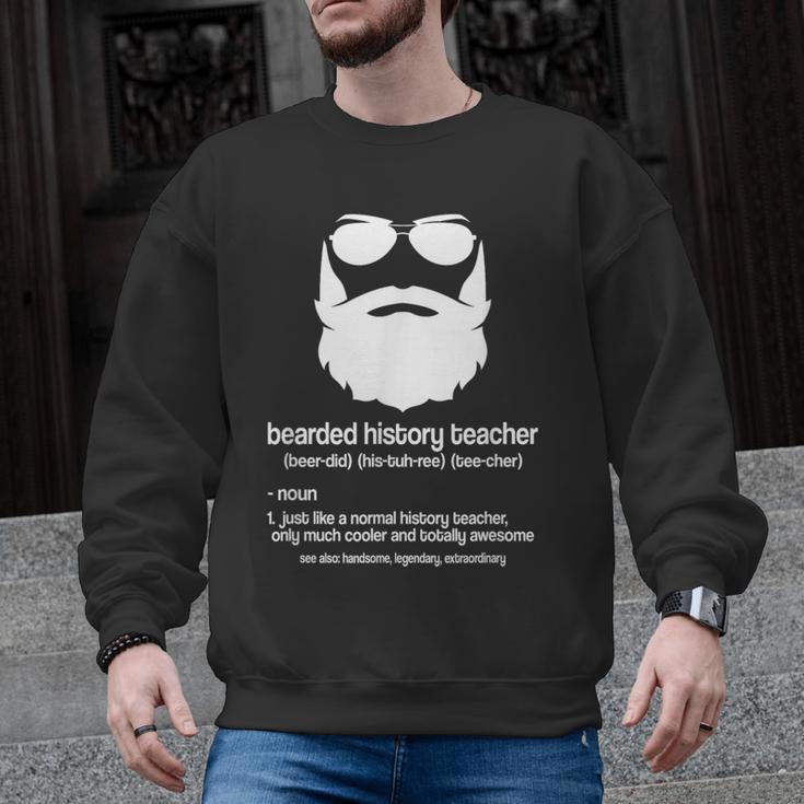 Professor Ancient Teaching Education Bearded History Teacher Men Graphic Sweatshirt