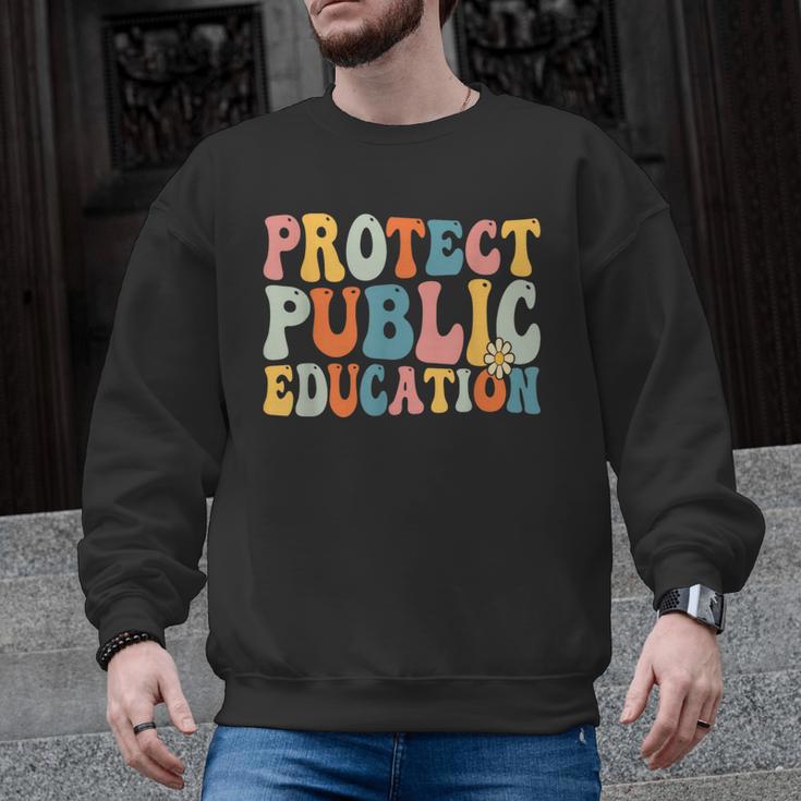 Protect Public Education Public Teacher School Men Graphic Sweatshirt