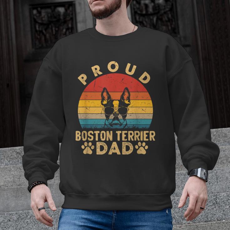 Proud Boston Terrier Dad Dog Owner Fathers Day Men Women Kids Men Graphic Sweatshirt