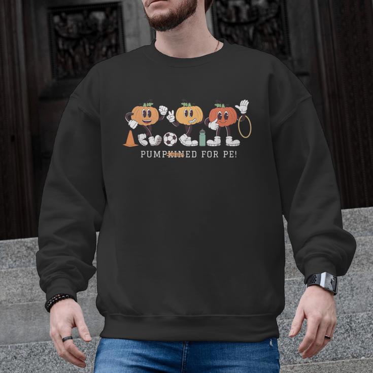 Pumpkin PE Teacher Team Physical Education Autumn Fall Men Graphic Sweatshirt