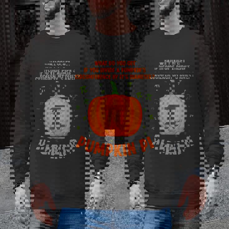 Pumpkin Pie Pi Math Teacher Shirt Halloween Men Adult Men Graphic Sweatshirt