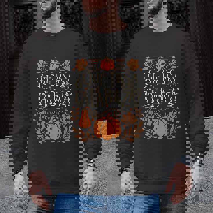 Que Pasa Calabaza Shirt Spanish Teacher Men Graphic Sweatshirt