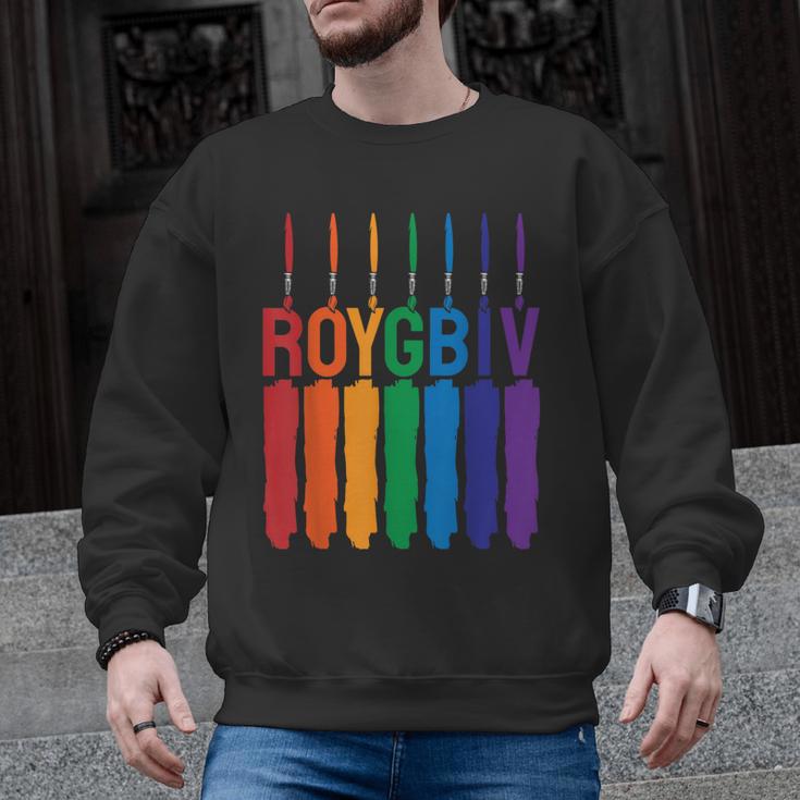 Rainbow Roygbiv Kids Artist Costume Art Teacher Men Graphic Sweatshirt