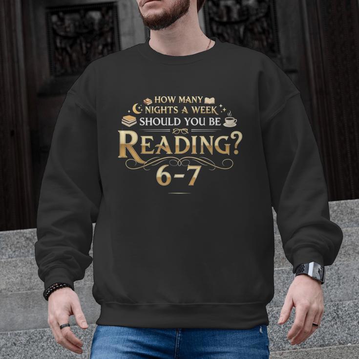 Reading 6–7 Teacher Librarian English Book Lover Quote Men Graphic Sweatshirt