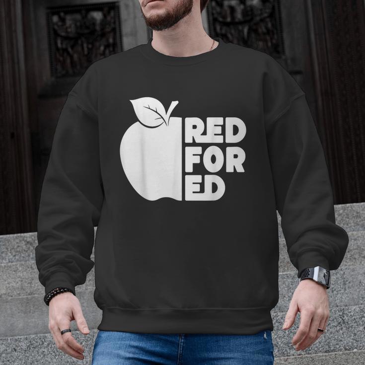 Red For Ed Teacher Support Public Education For Men Women Kids Men Graphic Sweatshirt
