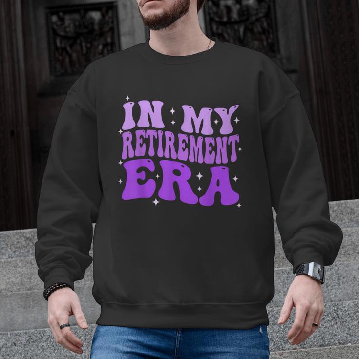 In My Retirement Era Groovy Retired Teacher 2025 Women Men Graphic Sweatshirt