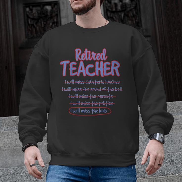 Retiring Teacher Tshirt For Retired Teachers For Men Women Men Graphic Sweatshirt