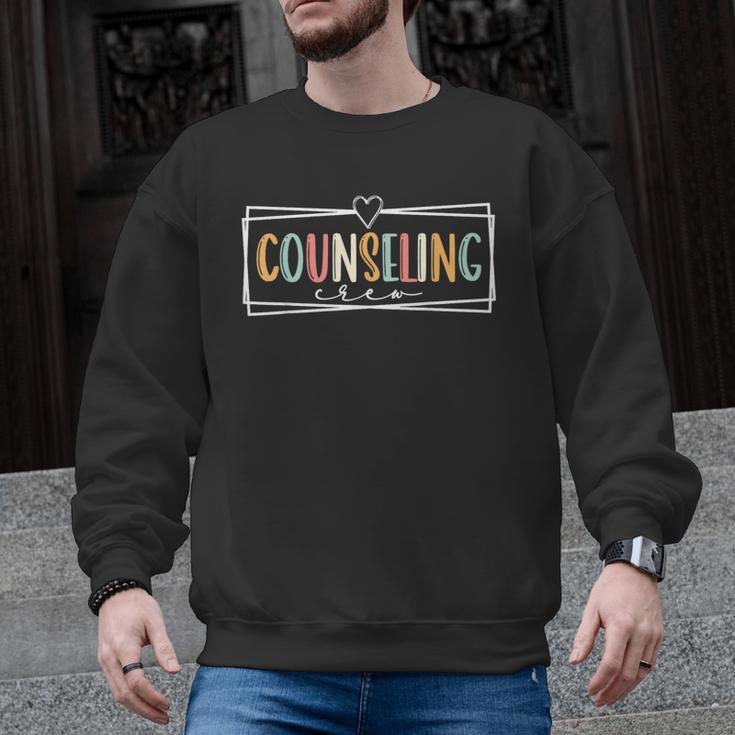 Retro Counseling Crew Counselor Teacher Appreciation Men Graphic Sweatshirt
