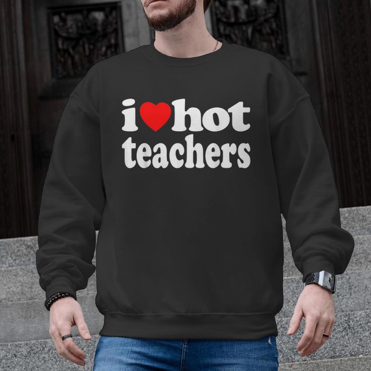 Retro I Love Hot Teachers Vintage I Heart Hot Teacher Men Women Girls Kids Men Graphic Sweatshirt