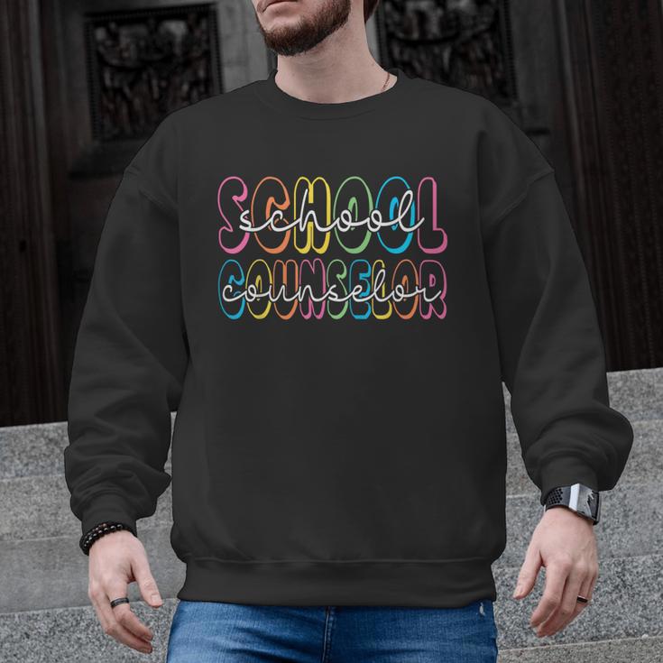Retro School Counselor Counseling Teacher Appreciation Men Graphic Sweatshirt