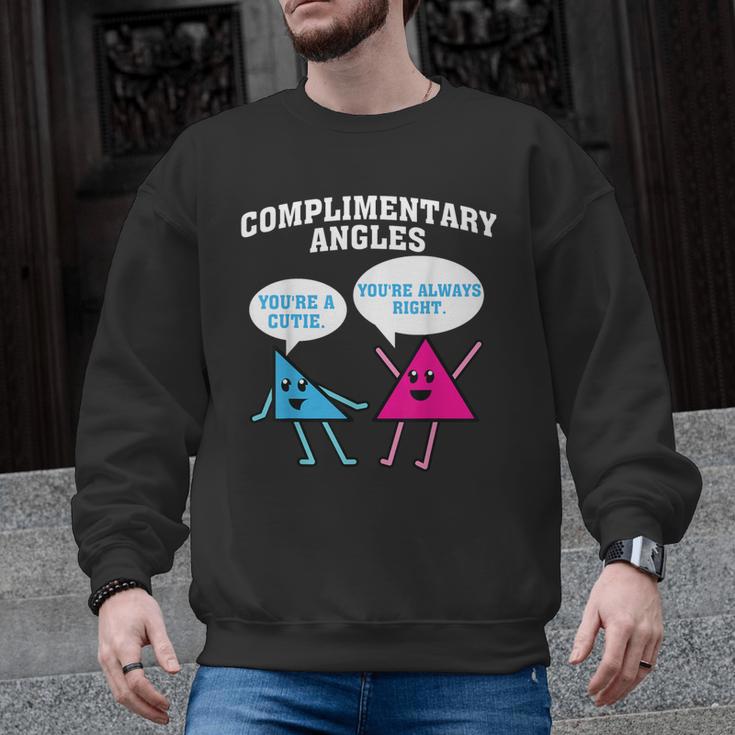 Right Acute Triangle Math Teacher Cool Geometry Men Graphic Sweatshirt