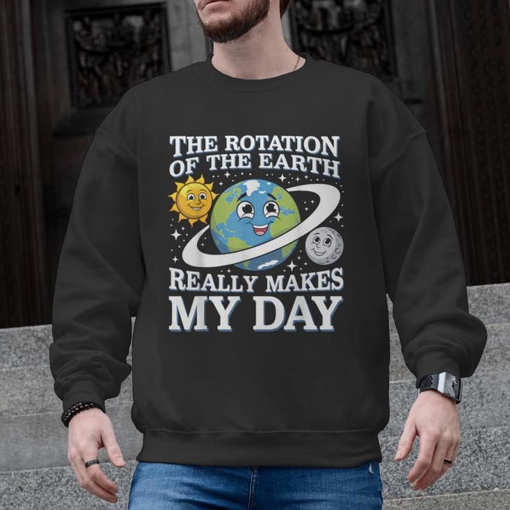 Rotation Of Earth Science Teacher Earth Day Men Women Men Graphic Sweatshirt