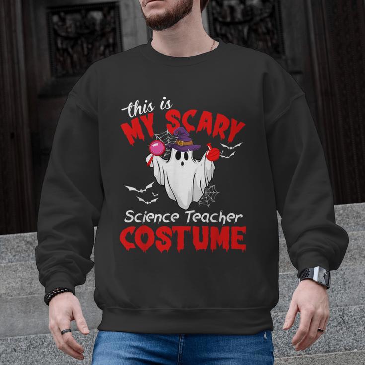 This Is My Scary Science Teacher Costume Ghost Halloween Men Graphic Sweatshirt