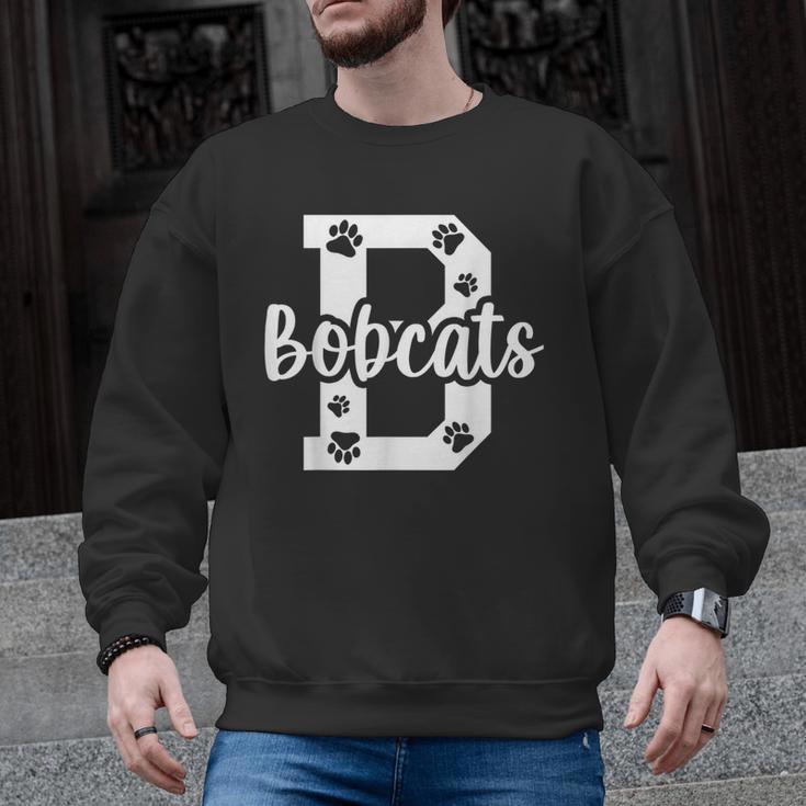 School Spirit Mascot Bobcats Back To School Teacher Student Men Graphic Sweatshirt