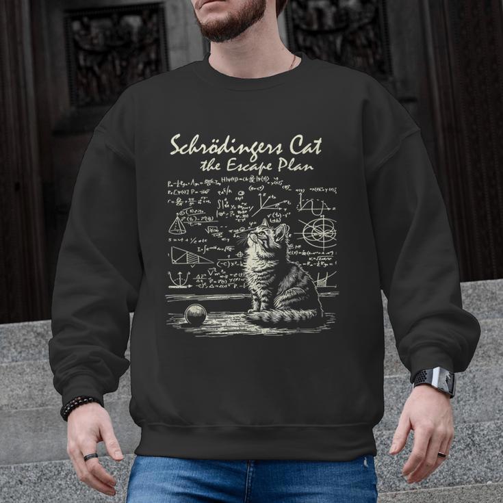 SchröDinger's Cat Escape Plan Science Teacher For Men Women Kids Men Graphic Sweatshirt