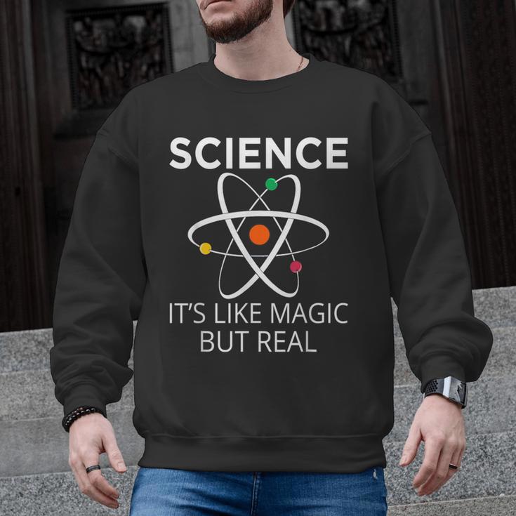 Science It's Like Magic But Real Teachers Students Scientist Men Graphic Sweatshirt