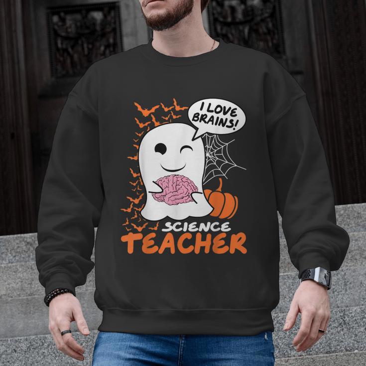 Science Teacher Cute Ghost Halloween Teacher Men Women Men Graphic Sweatshirt