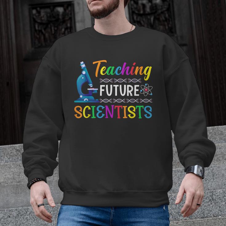 Science Teacher Teaching Future Scientists School Instructor Men Graphic Sweatshirt