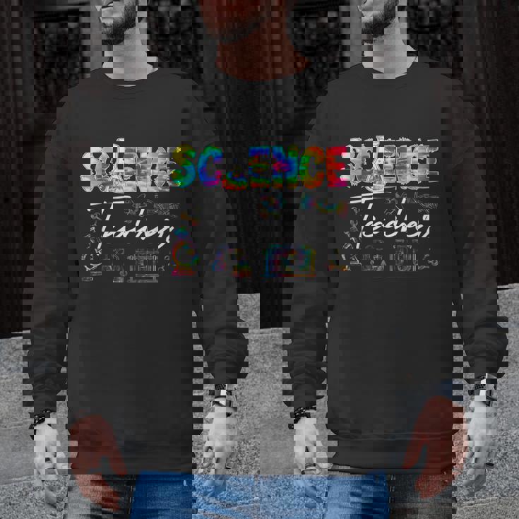 Science Teacher Tie Dye First Day Of School Back To School Men Women Girls Kids Men Graphic Sweatshirt