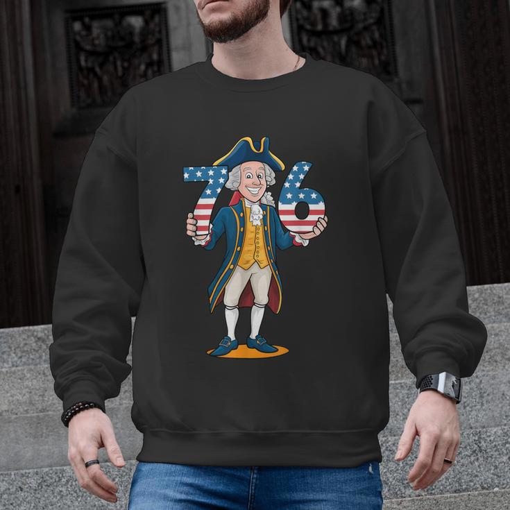 Six Seven 6 7 7 6 George Washington Teacher American Men Graphic Sweatshirt