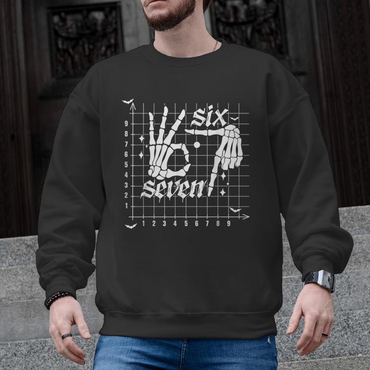 Six Seven Coordinate 67 Skeleton Math Teacher 67 Men Graphic Sweatshirt