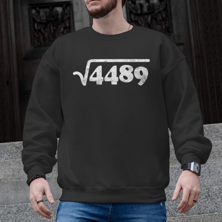 Sixty Seven 67 Meme Square Root 4489 Slang Math Teacher Men Graphic Sweatshirt