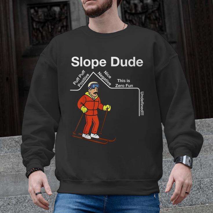 Slope Dude Algebra Geometry Middle School Math Teacher Men Graphic Sweatshirt