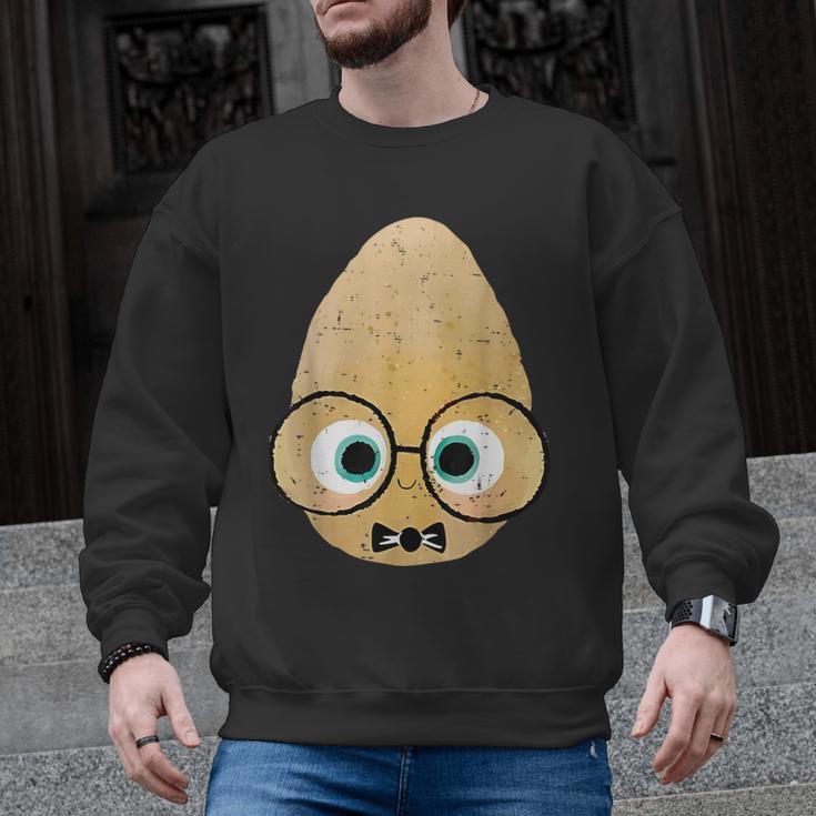 The Smart Seed Good Egg Teacher Halloween Costume Food Group Men Graphic Sweatshirt