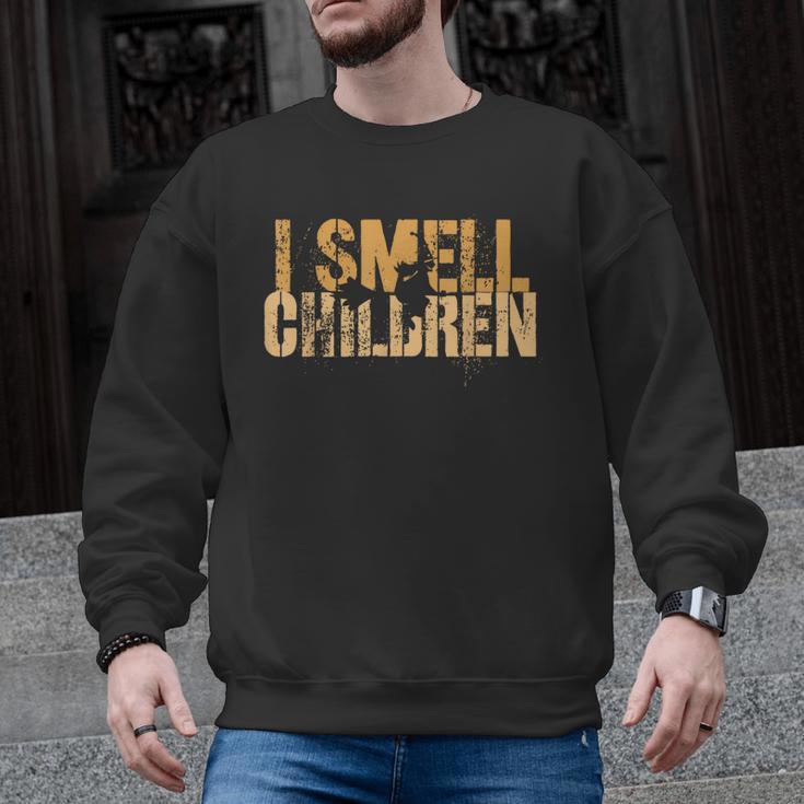 I SMELL CHILDREN Halloween Teacher Classroom I Teach Men Graphic Sweatshirt