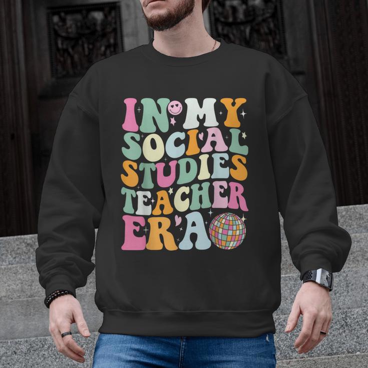 In My Social Studies Teacher Era Cute Social Studies Teacher Men Graphic Sweatshirt