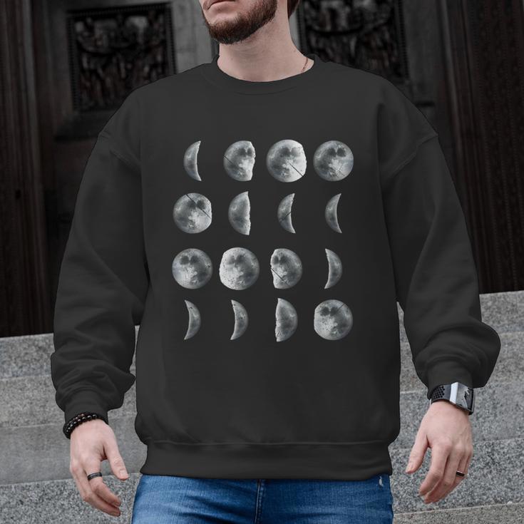 Space Science Student Teacher Leonard Moon Phases Men Women Kids Men Graphic Sweatshirt