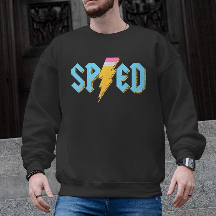 Special Education SPED Rocks Teacher Back To School Rock Men Graphic Sweatshirt