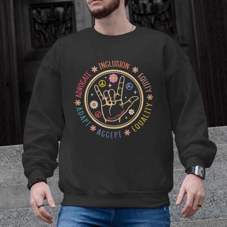 Special Education SPED Teacher IEP Advocate Inclusion Autism Men Graphic Sweatshirt
