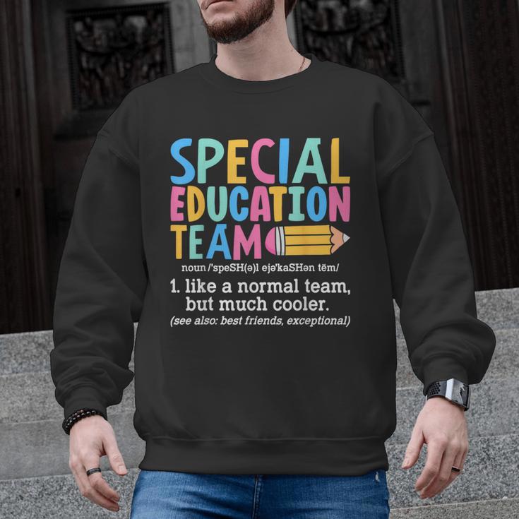 Special Education Team Definition Retro Ed Team Crew Teacher Men Graphic Sweatshirt