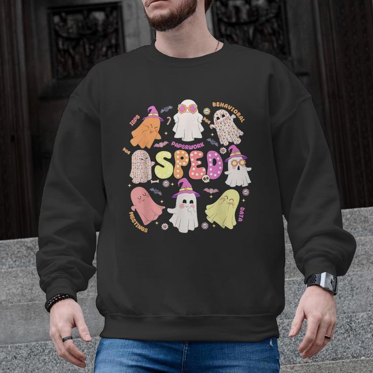 SPED Teacher Halloween Spooky Special Education Team Men Women Kids Men Graphic Sweatshirt