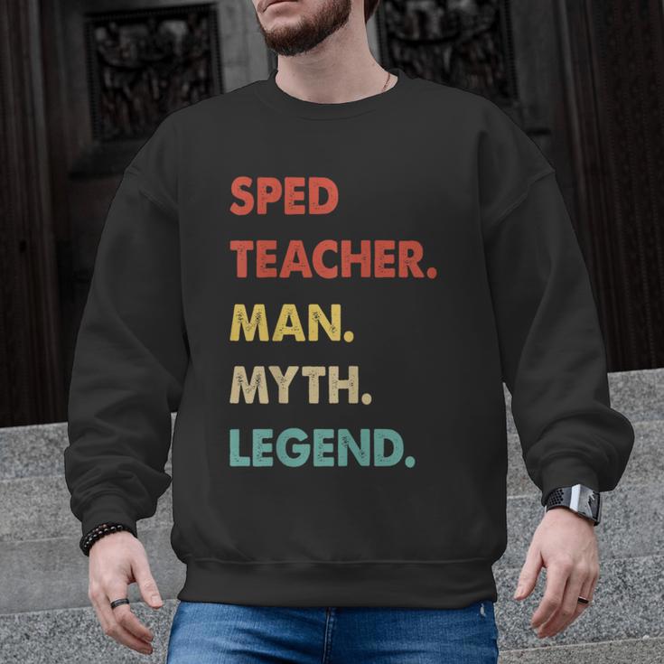 Sped Teacher Man Myth Legend Men Graphic Sweatshirt