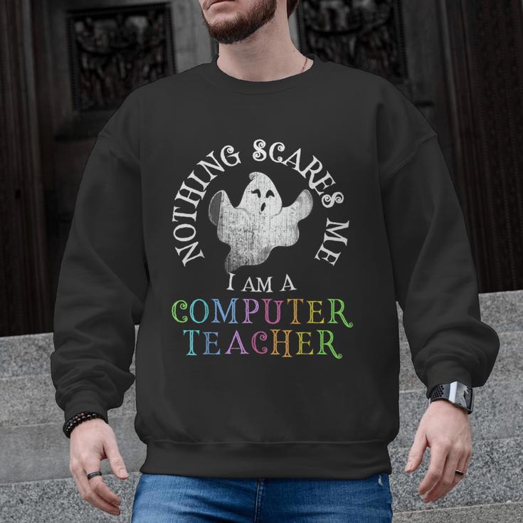 This Is My Spooky COMPUTER TEACHER Costume Don't Scare Me Men Graphic Sweatshirt