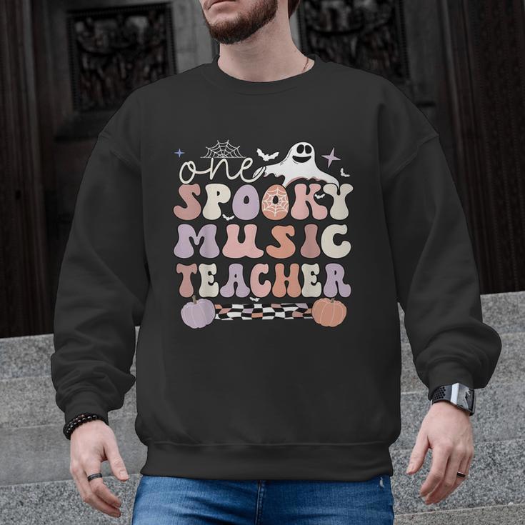 Spooky Music Teacher Halloween Music Teaching Men Women Men Graphic Sweatshirt