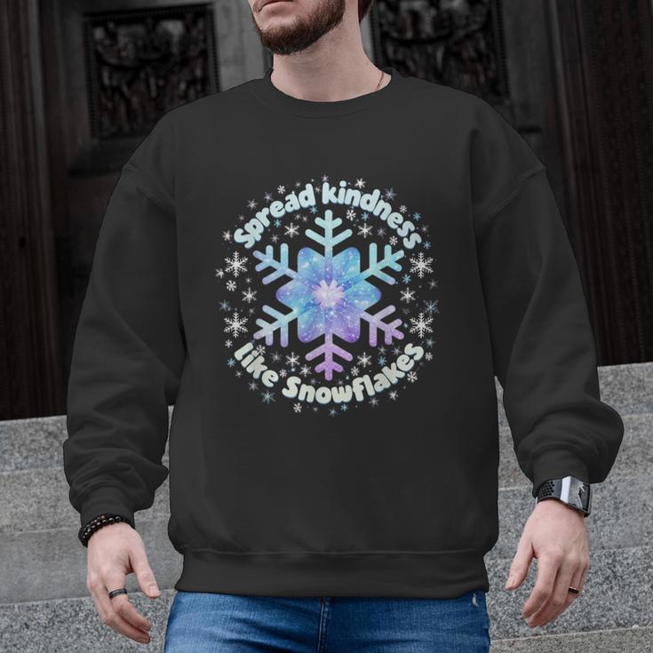 Spread Kindness Like Snowflakes Christmas Teacher Unity Day Men Graphic Sweatshirt