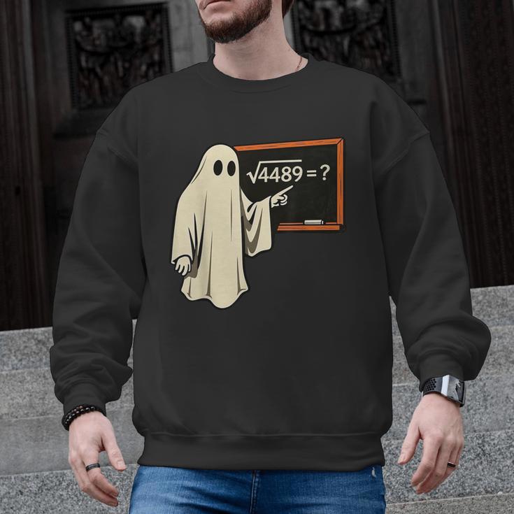 Square Root 67 Ghost Math Teacher 4489 Meme Halloween Men Graphic Sweatshirt