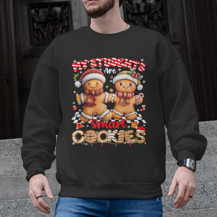 My Student Are Smart Cookies Pjs Christmas Xmas Teacher Men Graphic Sweatshirt