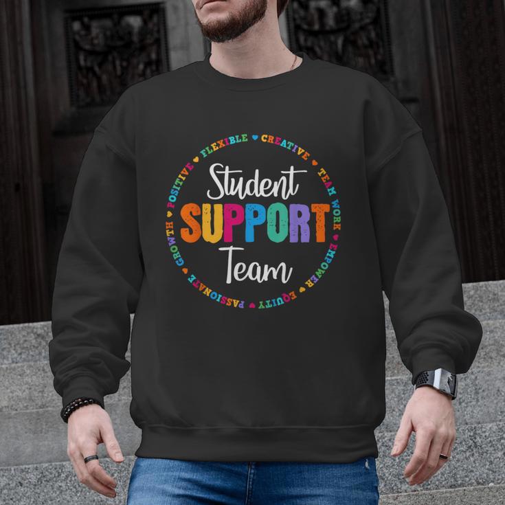 Student Support Team Counselor Social Worker Teacher Crew Men Graphic Sweatshirt