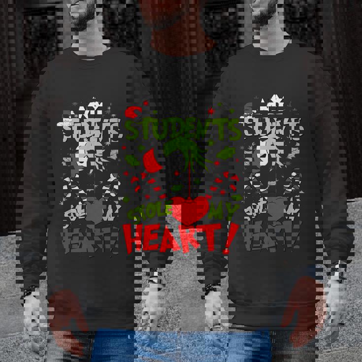 My Students Stole My Heart Teacher Holiday Merry Christmas Men Graphic Sweatshirt