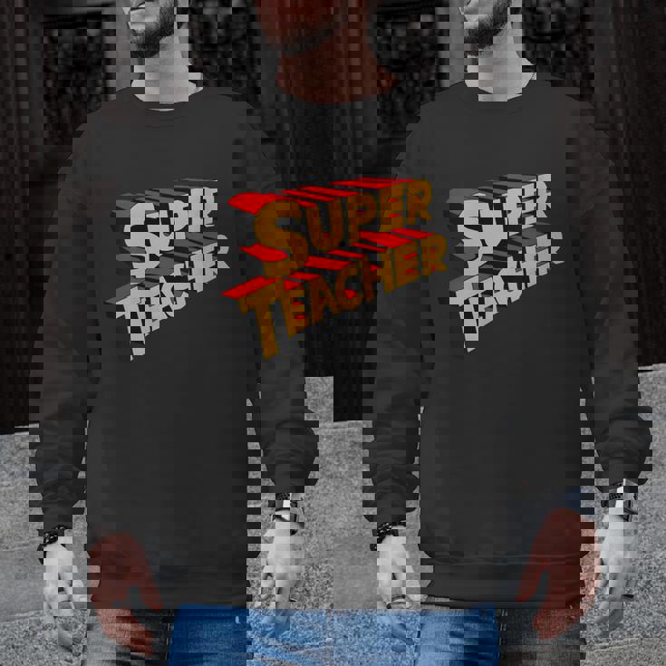 Super Teacher SuperTeacher Men Graphic Sweatshirt